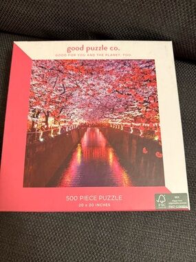 Good puzzle co. 500 piece: (Meguro River Blossoms)